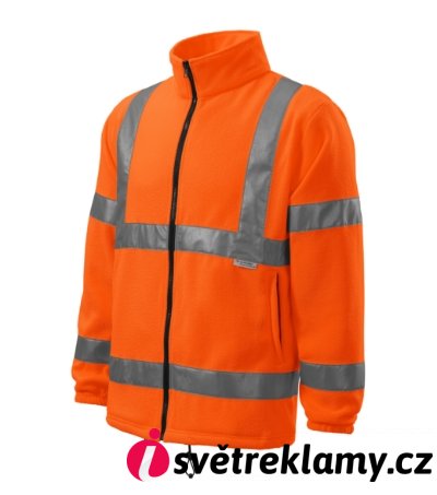 HV Fleece Jacket - Barva: fluorescenční žlutá, Velikost: M