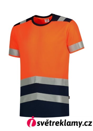 T-Shirt High Vis Bicolor - Barva: fluorescenční oranžová, Velikost: S