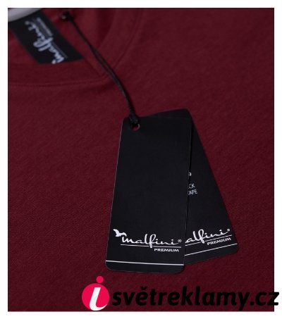 Action V-neck - Barva: garnet, Velikost: S