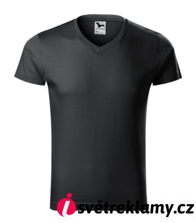 Slim Fit V-neck - Barva: bílá, Velikost: S