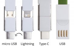 Hedul přívěšek na klíče s USB nabíjecím kabelem