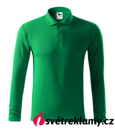 Pique Polo LS - Barva: bílá, Velikost: S