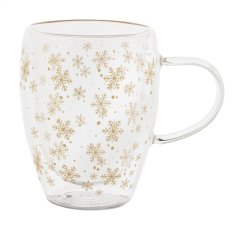 Snostro vánoční skleněný termohrnek