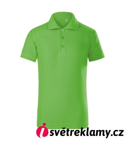 Pique Polo Free - Barva: tmavě šedý melír, Velikost: 158 cm/12 let