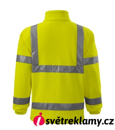 HV Fleece Jacket - Barva: fluorescenční žlutá, Velikost: M