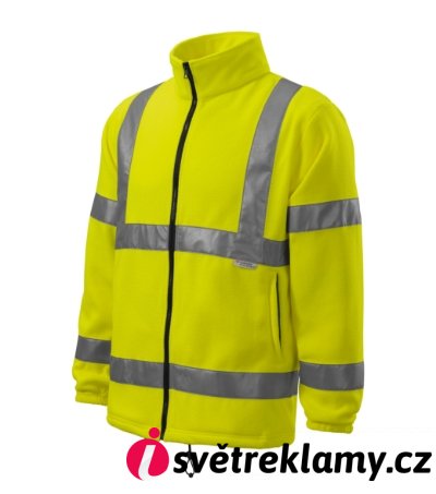 HV Fleece Jacket - Barva: fluorescenční žlutá, Velikost: M