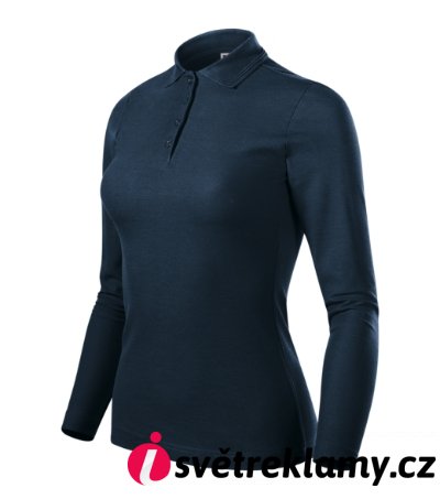 Pique Polo LS - Barva: královská modrá, Velikost: XS