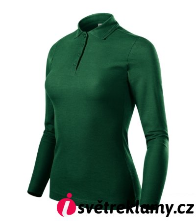 Pique Polo LS - Barva: královská modrá, Velikost: XS