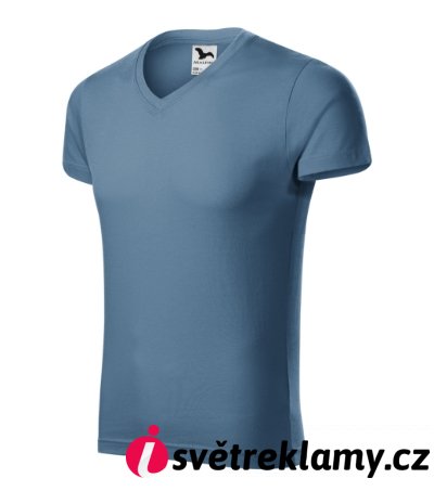 Slim Fit V-neck - Barva: bílá, Velikost: S