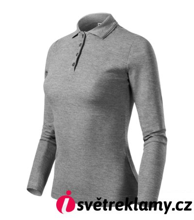 Pique Polo LS - Barva: královská modrá, Velikost: XS