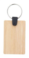 Bambry obdélníkový přívěšek na klíče z bambusu