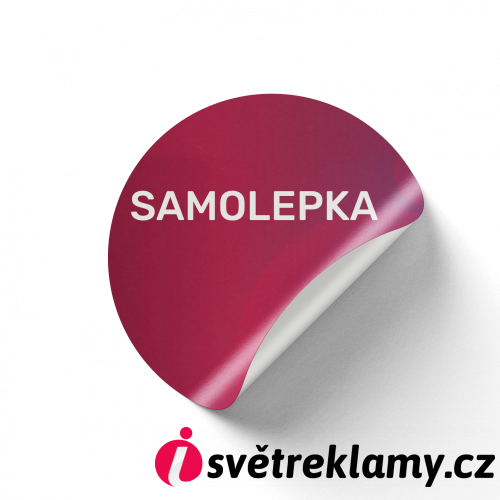 Samolepka PVC průměr 70 mm