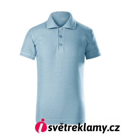 Pique Polo Free - Barva: tmavě šedý melír, Velikost: 158 cm/12 let