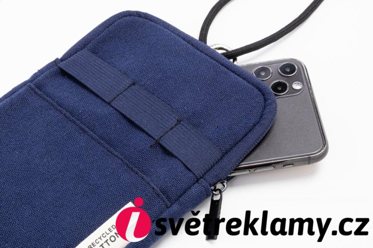 CanvaFon taška přes rameno z recyklovaného plátna na telefon