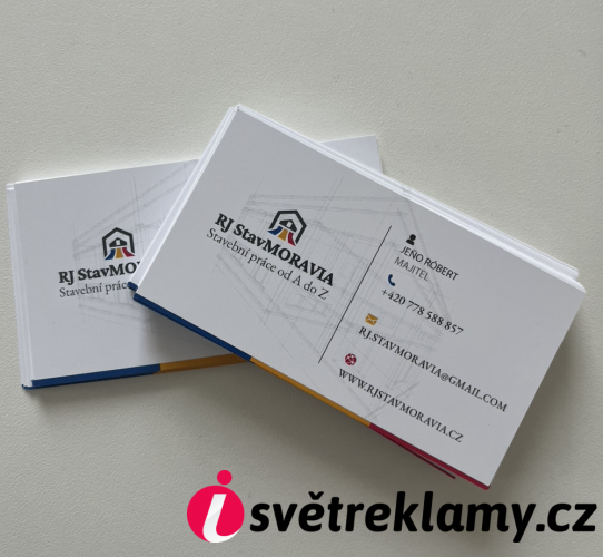 Vizitky jednostranné 90x50 mm