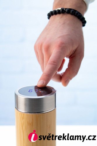 Temboo termoska s teploměrem