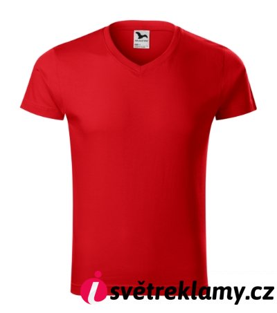 Slim Fit V-neck - Barva: bílá, Velikost: S