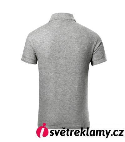 Pique Polo Free - Barva: tmavě šedý melír, Velikost: 158 cm/12 let