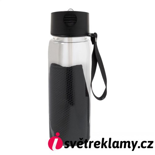 Fitmax sportovní lahev z RPET s ručníkem