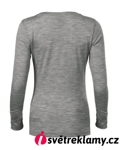 Merino Rise LS - Barva: tmavě šedý melír, Velikost: S