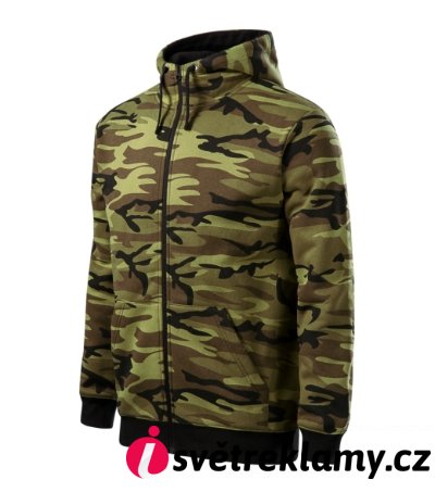Camo Zipper - Barva: camouflage gray, Velikost: S