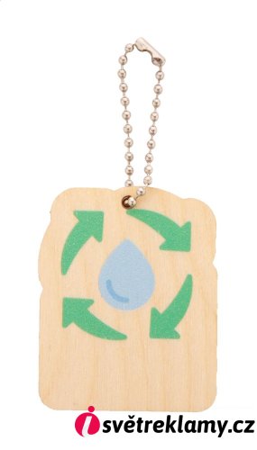 EcoRing přívěšek na klíče, koloběh vody