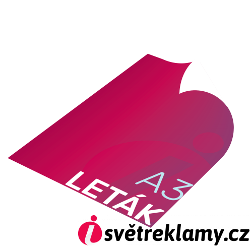 Leták neskládaný jednostranný A3