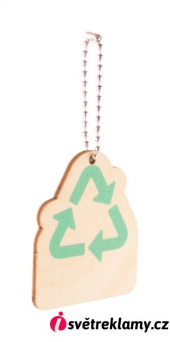 EcoRing přívěšek na klíče, recyklování