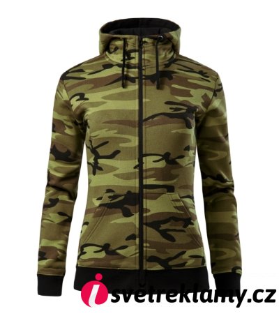 Camo Zipper - Barva: camouflage gray, Velikost: XS
