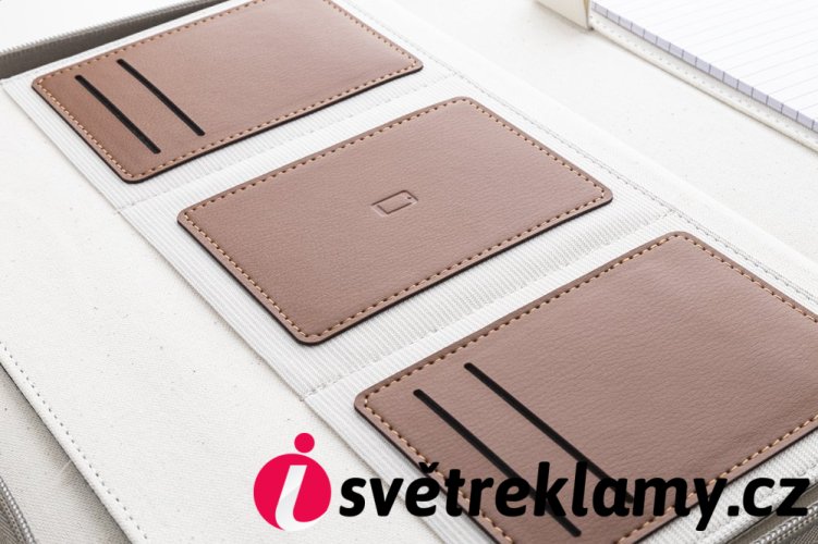 Carbasa Zip sloha na dokumenty z recyklovaného plátna