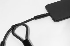 CuffCharge 60W RPET kabel s náramkem na mobil