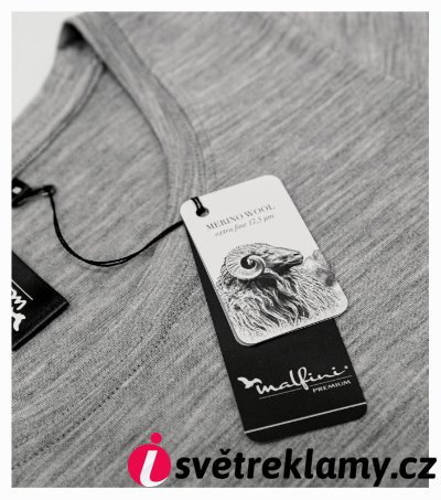 Merino Rise LS - Barva: tmavě šedý melír, Velikost: S