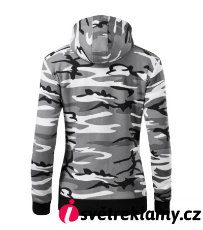 Camo Zipper - Barva: camouflage gray, Velikost: XS
