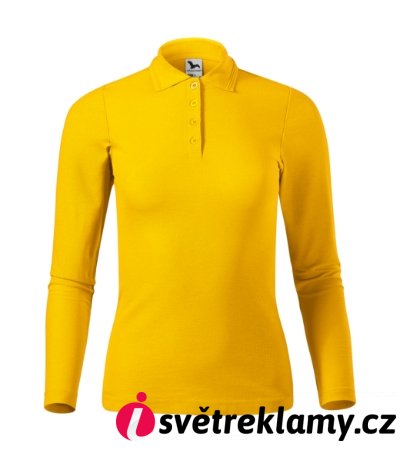 Pique Polo LS - Barva: královská modrá, Velikost: XS