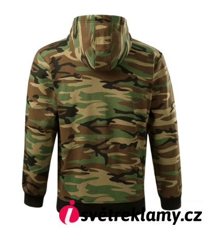 Camo Zipper - Barva: camouflage gray, Velikost: S