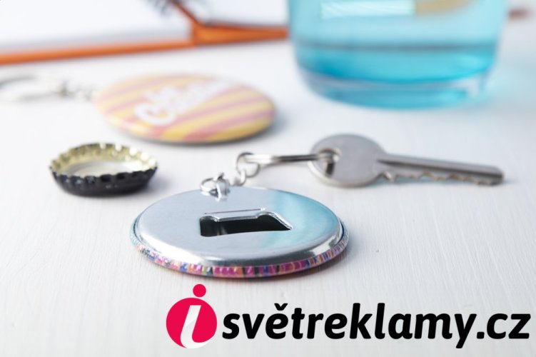 KeyBadge Bottle přívěšek na klíče s plackou