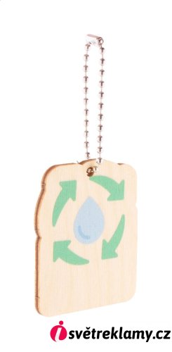 EcoRing přívěšek na klíče, koloběh vody